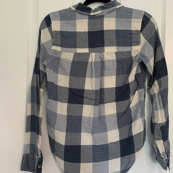Abercrombie & Fitch Blue Plaid Shirt Size XS - Picture 2 of 2